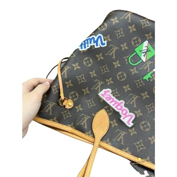 COPY - Louis Vuitton Neverfull MM with Pouch Limited Edition World tour - Picture 10 of 12